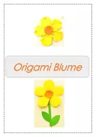 Vorschau - Mal- und Bastelvorlagen - Origami Blume falten - WG Kunst - Fensterdeko Sommer - Deckblatt