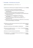 Vorschau - Arbeitsblätter - 07 Abiaufgabe ln-Funktionenschar - Deckblatt