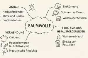 Vorschau - Arbeitsblätter - Arbeitsblatt zum Thema "Baumwolle" + Onlineübung & MP3 + Mindmap + Infografik - Seite 2