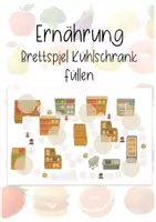 Vorschau - Spiele - Gesunde Ernährung: Brettspiel - Kühlschrank füllen - Deckblatt