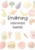 Vorschau - Spiele - Ernährung: Lebensmittelquartett - Deckblatt