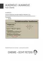 Vorschau - Präsentationen/Tafelbilder - Bestimmen von Oxidationszahlen: Propan-2-ol – Folien - Deckblatt