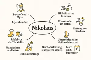 Vorschau - Arbeitsblätter - Arbeitsblätter zum Thema "Nikolaus" + Lösung & Fragen & MP3 + Mindmap + Infografik - Seite 2
