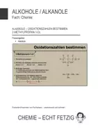 Vorschau - Präsentationen/Tafelbilder - Bestimmen von Oxidationszahlen: 2-Methylpropan-1-ol – Folien - Deckblatt