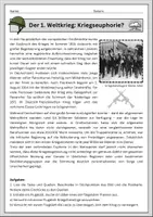 Vorschau - Arbeitsblätter - Kriegseuphorie (Augusterlebnis 1914) – Differenzierte Stunde: Sachurteil und Gestaltung von Flugblättern + Musterlösung - Seite 2