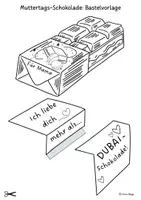 Vorschau - Mal- und Bastelvorlagen - Ein kreatives Muttertag Kunstprojekt: Eine lustige Muttertags Karte basteln für die Mama! - Seite 2