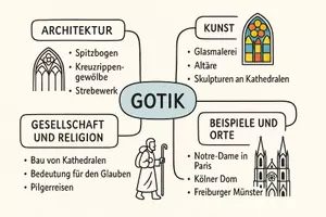 Vorschau - Arbeitsblätter - Arbeitsblatt "Gotik" + Onlineübung & MP3 + Mindmap + Infografiken - Seite 3