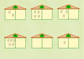 Aperçu - Apprentissages en autonomie - Les maisons pour la decomposition des nombres 5-10 - Page 2