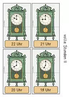 Vorschau - Aufgabenkarten - Legekarten Uhrzeit (Zuordnungsübung) - Seite 3