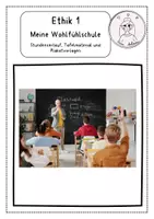 Vorschau - Stundenentwürfe - Ethik 1. Klasse: Meine Wohlfühlschule - Deckblatt