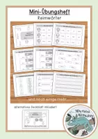 Vorschau - Arbeitsblätter - Mini-Übungsheft - Reimwörter - Deckblatt