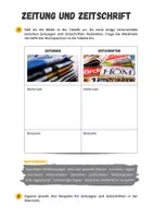 Vorschau - Arbeitsblätter - Printmedien - Zeitungen und Zeitschriften vergleichen - Seite 1