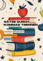 Vorschau - Arbeitsblätter - Sätze durch Kommas trennen (zweifach differenziert) - Deckblatt