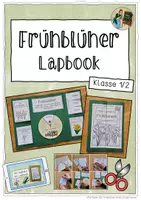 Vorschau - Arbeitsblätter - Lapbook zum Thema "Frühblüher" - Klasse 1 und 2 - Deckblatt