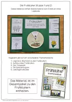 Vorschau - Arbeitsblätter - Lapbook zum Thema "Frühblüher" - Klasse 1 und 2 - Seite 1