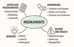 Vorschau - Arbeitsblätter - Arbeitsblätter zum Thema "Medikamente" + Lösung & MP3 + Mindmap + Infografiken - Seite 3
