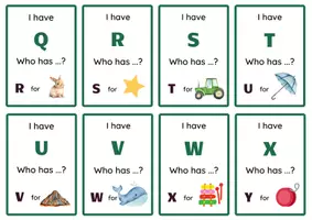 Vista previa - Juegos / Gamificación - I Have Who Has Alphabet Game- Juego Abecedario Inglés - página 3