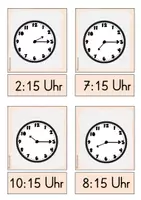Vorschau - Fördermaterial/Inklusion - Rechendose Uhrzeit 2 - volle, halbe und Viertelstunden - Seite 3