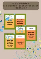 Vista previa - Juegos / Gamificación - Rompehielos "Adivina la Palabra" en Alemán (DaZ) - Juego de Categorías - Portada