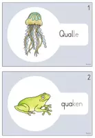 Vorschau - Arbeitsblätter - Schleichdiktat - Wörter mit Qu/qu (1.Klasse) - Seite 1