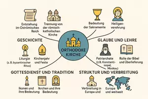 Vorschau - Arbeitsblätter - Arbeitsblatt "Orthodoxe Kirche" + Onlineübung & MP3 + Mindmaps + Infografiken - Seite 2