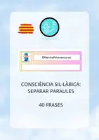 Vista previa - Refuerzo / NEE / Materiales de apoyo - CONSCIÈNCIA LÈXICA.EXERCICIS DE SEPARAR PARAULES - Portada