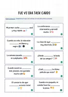Vista previa - Tarjetas / Manipulativos - FUE VS ERA TASK CARDS - página 1