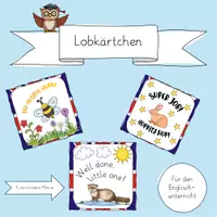 Vorschau - Anderer Materialtyp - Lobkärtchen für den Englischunterricht - Deckblatt