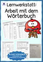 Vorschau - Unterrichtsreihen - Arbeit mit dem Wörterbuch - Lernwerkstatt in zwei Versionen - Seite 1
