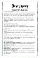 Vorschau - Spiele - Dominoes Summer Domino Spiel Sommerferien Summer holidays - Seite 1