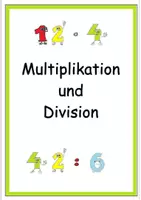 Vorschau - Unterrichtsreihen - Multiplikation und Division - komplette Unterrichtsreihe - Deckblatt