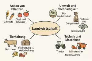 Vorschau - Arbeitsblätter - Arbeitsblatt "Landwirtschaft" + Onlineübung & MP3 + Mindmap + Infografik - Seite 3