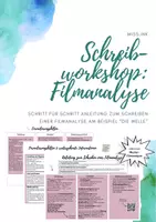 Vorschau - Stundenentwürfe - Schreibworkshop: Filmanalyse "Die Welle" - Deckblatt