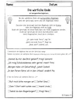 Vorschau - Arbeitsblätter - Wörtliche Rede (nachgestellter Begleitsatz) - Seite 2