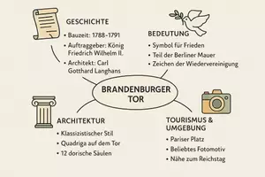 Vorschau - Arbeitsblätter - Arbeitsblatt zum Thema "Brandenburger Tor" + Onlineübung & MP3 + Mindmap + Infografik - Seite 2