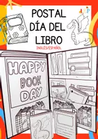 Vista previa - Unidades / Secuencias / Situaciones de Aprendizaje - POSTAL DÍA DEL LIBRO - Portada