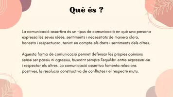 Vista previa - Refuerzo / NEE / Materiales de apoyo - La comunicació assertiva (dinàmica ed socioemocional) - página 2