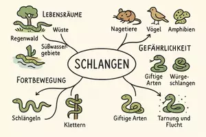 Vorschau - Arbeitsblätter - Arbeitsblätter zum Thema "Schlangen" + Lösung & MP3 + Mindmap + Infografik - Seite 2