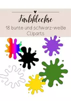 Vorschau - selbst erstellte Cliparts/Grafiken - Farbkleckse Cliparts - Deckblatt