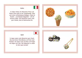 Vorschau - Spiele - Essen in verschiedenen Ländern 🌍🍽️ Land–Essen-Zuordnung - Seite 1
