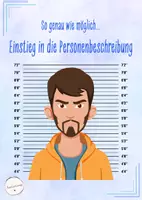 Vorschau - Stundenentwürfe - Personenbeschreibung - Einstieg (Deutsch, Klasse 5-7) - Deckblatt