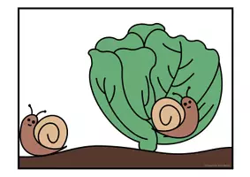 Vorschau - Fördermaterial/Inklusion - Rechengeschichten - Schnecken, mit Klappeffekt, Zahlenraum 4 - Seite 2
