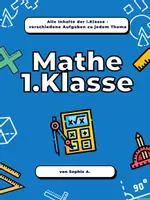 Vorschau - Arbeitsblätter - Mathe 1.Klasse - Aufgaben zu jedem Thema - Deckblatt