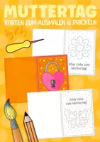 Vorschau - Arbeitsblätter - Karten zum Prickeln & Ausmalen - Kunst für den Muttertag - Deckblatt