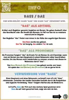 Vorschau - Arbeitsblätter - DASS oder DAS - Info & Übungen - Deckblatt