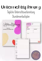 Vorschau - Lehrpläne/Lehrermaterial - Tägliche Unterrichtsvorbereitung - selbst ausfüllbar - Deckblatt