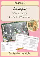 Vorschau - Arbeitsblätter - Lesespur Winterträume - Klasse 2 - Deckblatt
