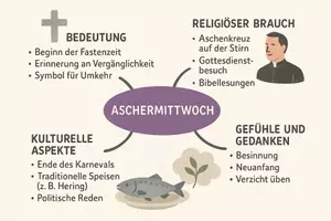 Vorschau - Arbeitsblätter - Arbeitsblatt zum Thema "Aschermittwoch" + Onlineübung & MP3 + Mindmap + Infografik - Seite 2
