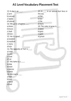Προεπισκόπηση - Φύλλα εργασίας - PLACEMENT TEST VOCABULARY A1, A2, B1 - Σελίδα 2