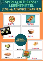 Vorschau - Arbeitsblätter - BUNDLE: Lebensmittel-Klettmappen - Seite 1